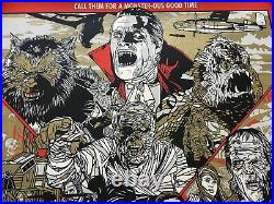 The Monster Squad Movie Poster 76/450 Halloween Art Tyler Stout Mondo SDCC vtg