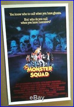 The Monster Squad vintage original 1-Sheet Theatrical Poster 1987 Rolled VG+