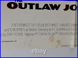 The Outlaw Josey Wales Clint Eastwood 1976 Original Vintage 27x41 Movie Poster