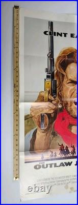 The Outlaw Josey Wales Clint Eastwood 1976 Original Vintage 27x41 Movie Poster