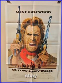 The Outlaw Josie Wales Original Vintage Movie Poster 1976 27x41