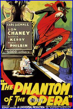 The Phantom of the Opera (1925) Vintage Movie Poster