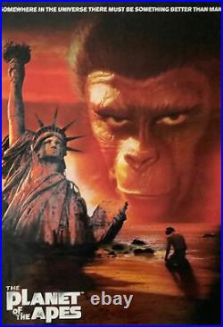 The Planet Of The Apes Vintage Movie Poster 24 x 35 Somewhere In The Universe T