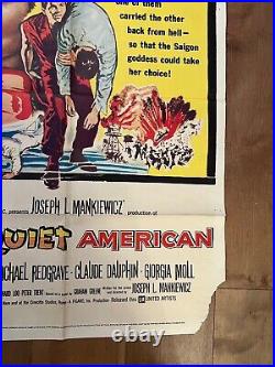 The Quiet American 1958 Vintage Movie Poster 27 x 41 One Sheet