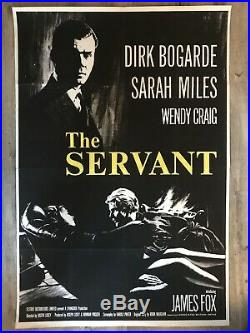 The Servant Original Vintage Cinema One Sheet Poster Dirk Bogarde 1963