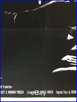 The Servant Original Vintage Cinema One Sheet Poster Dirk Bogarde 1963