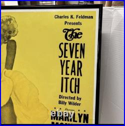The Seven Year Itch Framed Vintage Movie Poster Marilyn Monroe 22 x 14