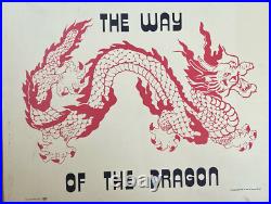 The Way Of The Dragon Original Vintage Bruce Lee Movie Poster 1973 Sai M. Chiang