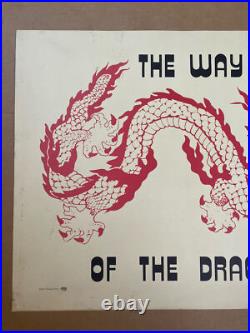 The Way Of The Dragon Original Vintage Bruce Lee Movie Poster 1973 Sai M. Chiang