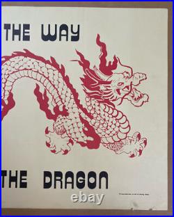 The Way Of The Dragon Original Vintage Bruce Lee Movie Poster 1973 Sai M. Chiang