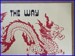 The Way Of The Dragon Original Vintage Bruce Lee Movie Poster 1973 Sai M. Chiang