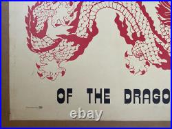 The Way Of The Dragon Original Vintage Bruce Lee Movie Poster 1973 Sai M. Chiang