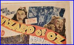 The Wizard of Oz 1/2SH 1939 R-1949 MGM rolled vintage movie poster 22x28 RARE