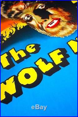 The Wolfman 1941 Vintage Movie Poster Hand Pulled Lithograph