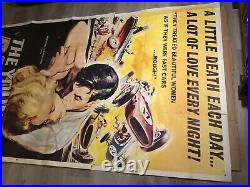 The Young Racers Vintage Movie Poster 63-895 3 Sht. Authentic