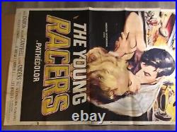 The Young Racers Vintage Movie Poster 63-895 3 Sht. Authentic