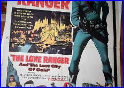 The lone Ranger and the Lost City of Gold one sheet vintage movie poster 1958