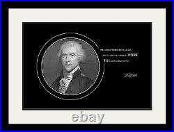 Thomas Jefferson Photo Picture, Poster or Framed Famous Inspirational Quote