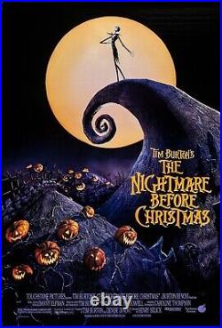 Tim Burton's The Nightmare Before Christmas Vintage Movie Poster