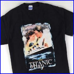 Titanic Movie Poster Shirt Large Leonardo DiCaprio Kate Winslet VTG 1998