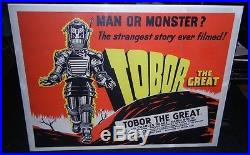Tobor The Great Vintage Science Fiction British Quad Robot Movie Poster