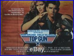 Top Gun Original Vintage Poster Movie Theater Promo Pin-up Ad Huge 1980s Classic