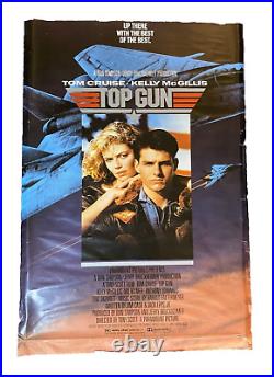 Top Gun Vintage Poster Paramount 1986 Tom Cruise Movie Original Tony Scott