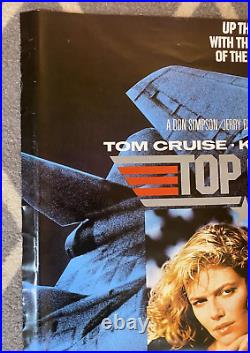 Top Gun Vintage Poster Paramount 1986 Tom Cruise Movie Original Tony Scott