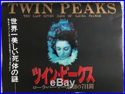 Twin Peaks 20x28 Vintage Poster From 1992 Rare Japanese Version Awesome