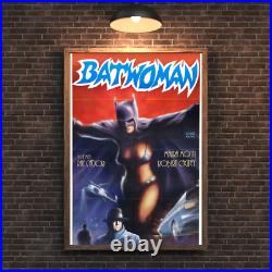 Unleash the Night Vintage Batwoman Movie Poster Free Shipping