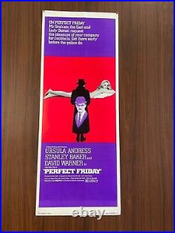 Ursula Andress-Perfect Friday 1970 Original Vintage Movie Poster Insert