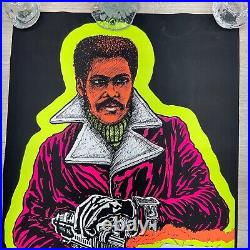 VINTAGE 1973 SHAFT BLACKLIGHT POSTER 22x34 P29