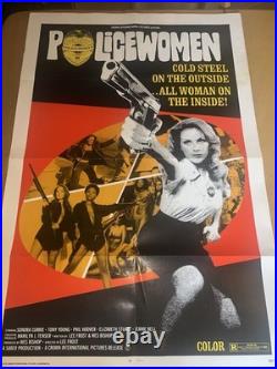 VINTAGE 1974 POLICEWOMEN MOVIE ONE SHEET POSTER 27 x 41