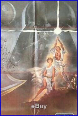 VINTAGE 1977 STAR WARS 77/21 Style A movie poster not a reproduction FOLDED