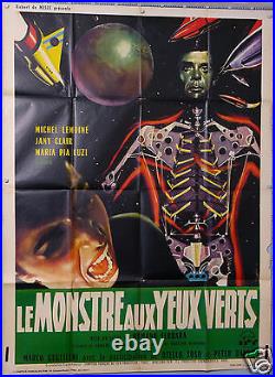 VINTAGE MOVIE POSTER 1962 MONSTER WITH GREEN EYES I Pianeti contra di noi