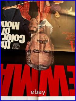 VINTAGE MOVIE POSTER The Color Of Money One Sheet Tom Cruise 1986 Newman