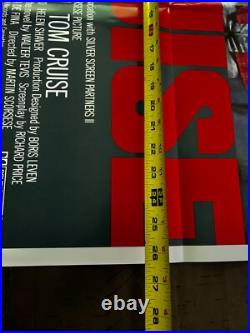 VINTAGE MOVIE POSTER The Color Of Money One Sheet Tom Cruise 1986 Newman