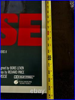 VINTAGE MOVIE POSTER The Color Of Money One Sheet Tom Cruise 1986 Newman