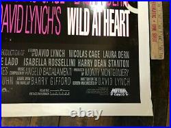 VINTAGE MOVIE POSTER Wild At Heart Original One Sheet Rolled 1990 David Lynch