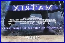 VINTAGE Matrix 1999 Original Movie Poster 27x40 Double Sided Mirror Keanu Reeves