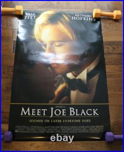 VINTAGE Meet Joe Black 1998 Original Movie Poster 27x40 Rolled Double Sided