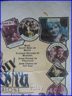 VINTAGE ORIGINAL FILM POSTER BUGSY MALONE 1976 Alan Parker 30 x 40 A/F