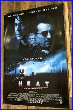 VINTAGE POSTER Heat Original One Sheet Double Sided Al Pacino 1995 Warner Bros