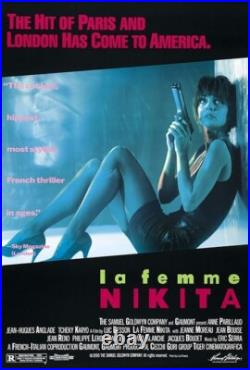 VINTAGE POSTER La Femme Nikita Original 1990 One Sheet Rolled S/S Goldwyn