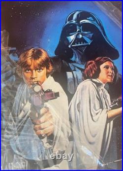 VINTAGE STAR WARS CineMasterpieces 1977 RARE STYLE ORIGINAL MOVIE THEATER POSTER
