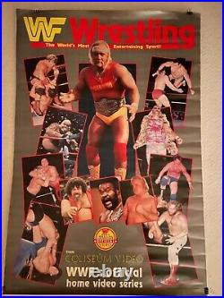 VINTAGE WWF Original Coliseum Movie Poster Rolled 27x40 Hulk Hogan Ventura RARE