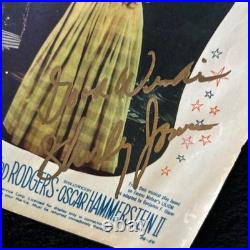 VNTG Feb. 16,1956 CAROUSEL Premiere Movie Poster Signed By Shirley Jones