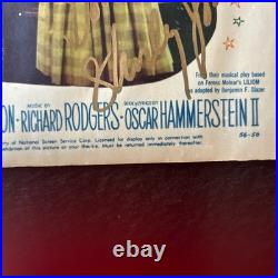 VNTG Feb. 16,1956 CAROUSEL Premiere Movie Poster Signed By Shirley Jones
