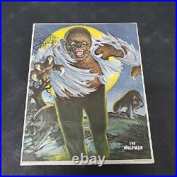 VTG 1975 The Wolfman Glow In The Dark Poster Universal City Studios Post Cereal