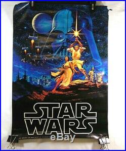 VTG 1977 Star Wars Poster Hildebrandt Movie Art Science Fiction Fan A New Hope